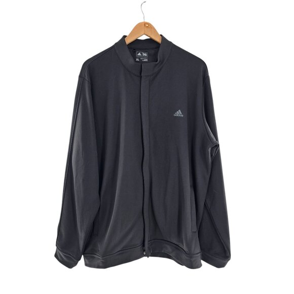 Adidas Golf Mens Sz Extra Large Black Full Zip Jacket - Picture 1 of 7